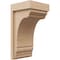 Ekena Millwork 7"W x 7"D x 14"H Wide Warren Rough Cedar Woodgrain TimberThane Corbel, Primed Tan CORUR07X07X14WARRCPR - alternate 1